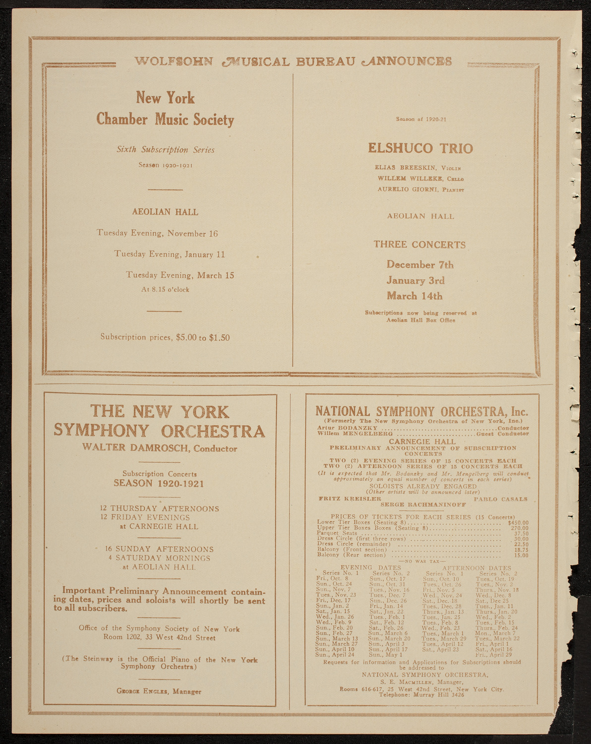 St. Mark's Methodist Episcopal Choir, May 24, 1920, program page 8