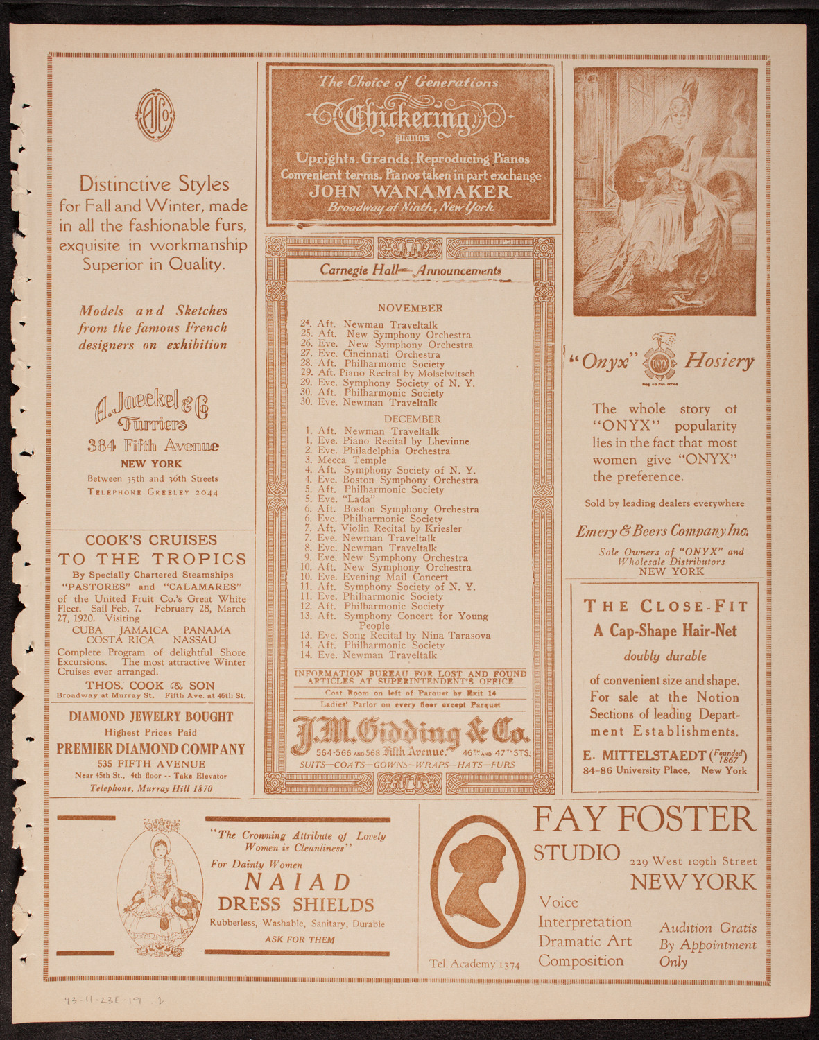 Newman Traveltalks: Occupied Germany, November 23, 1919, program page 3