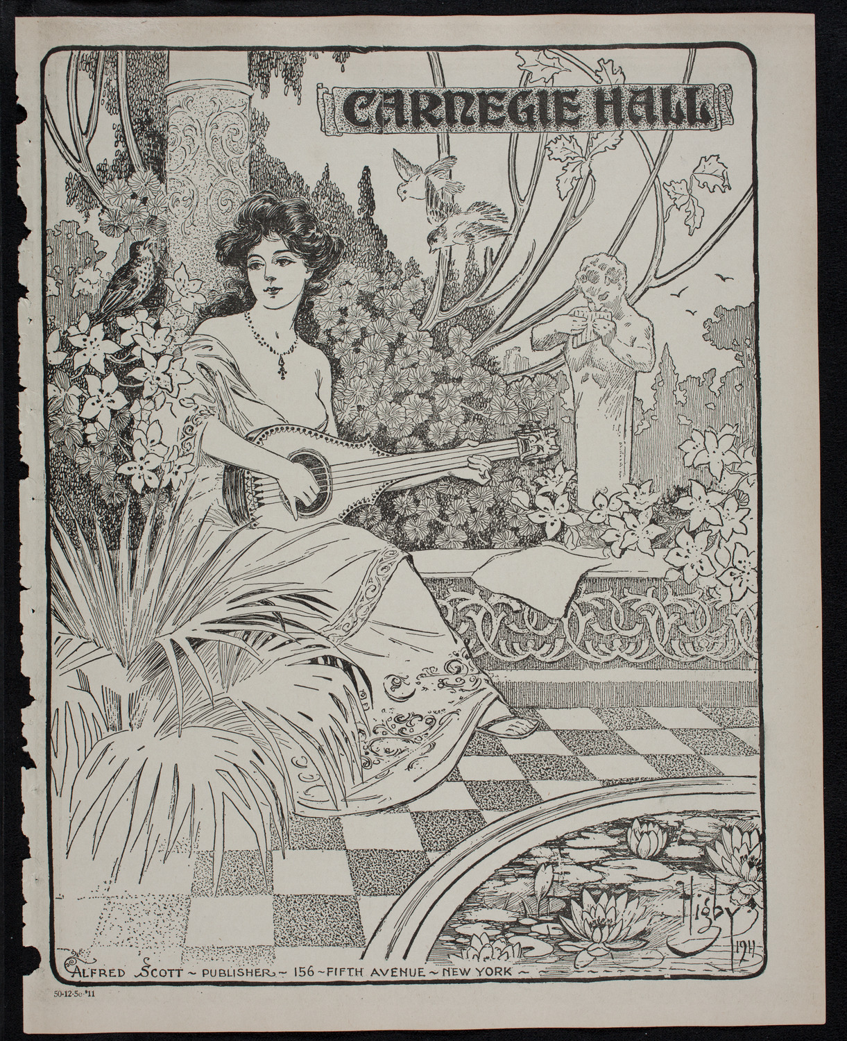 New York Banks' Glee Club, December 5, 1911, program page 1