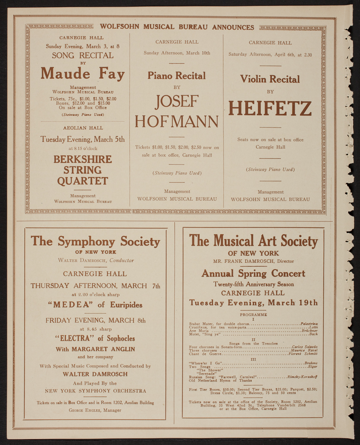 Maggie Teyte, Soprano, February 28, 1918, program page 8