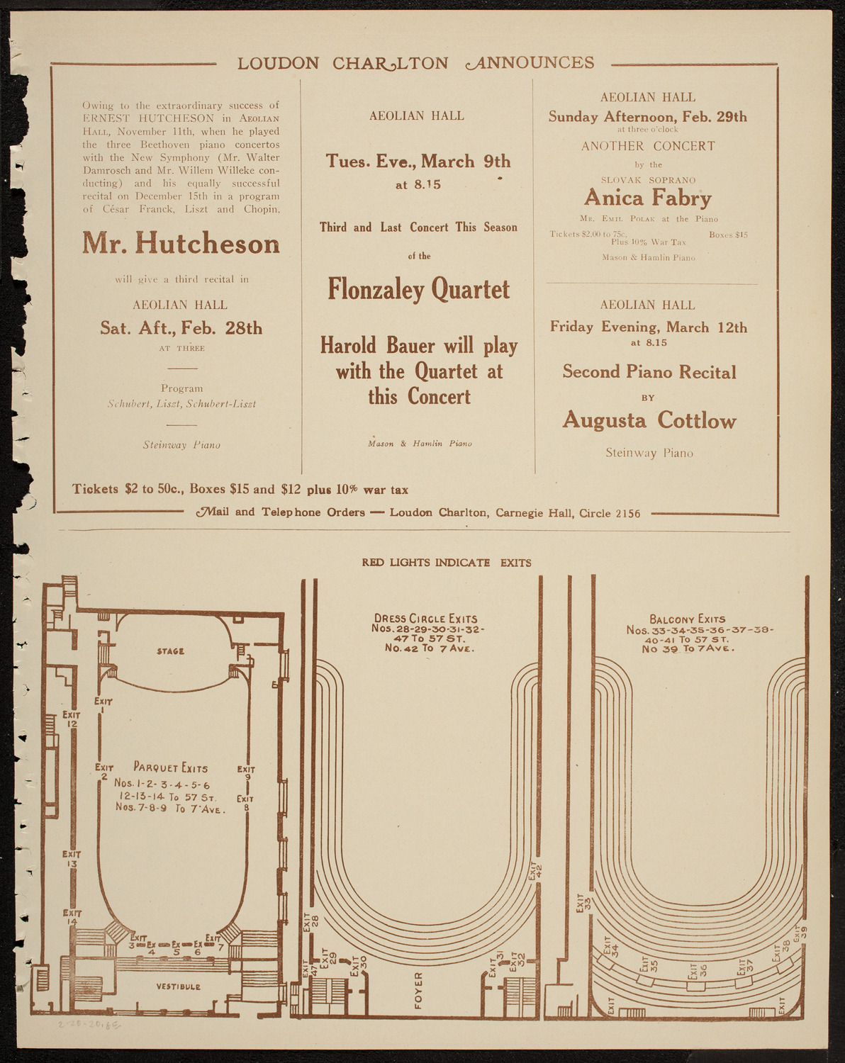 Albert Vertchamp, Violin, February 20, 1920, program page 11