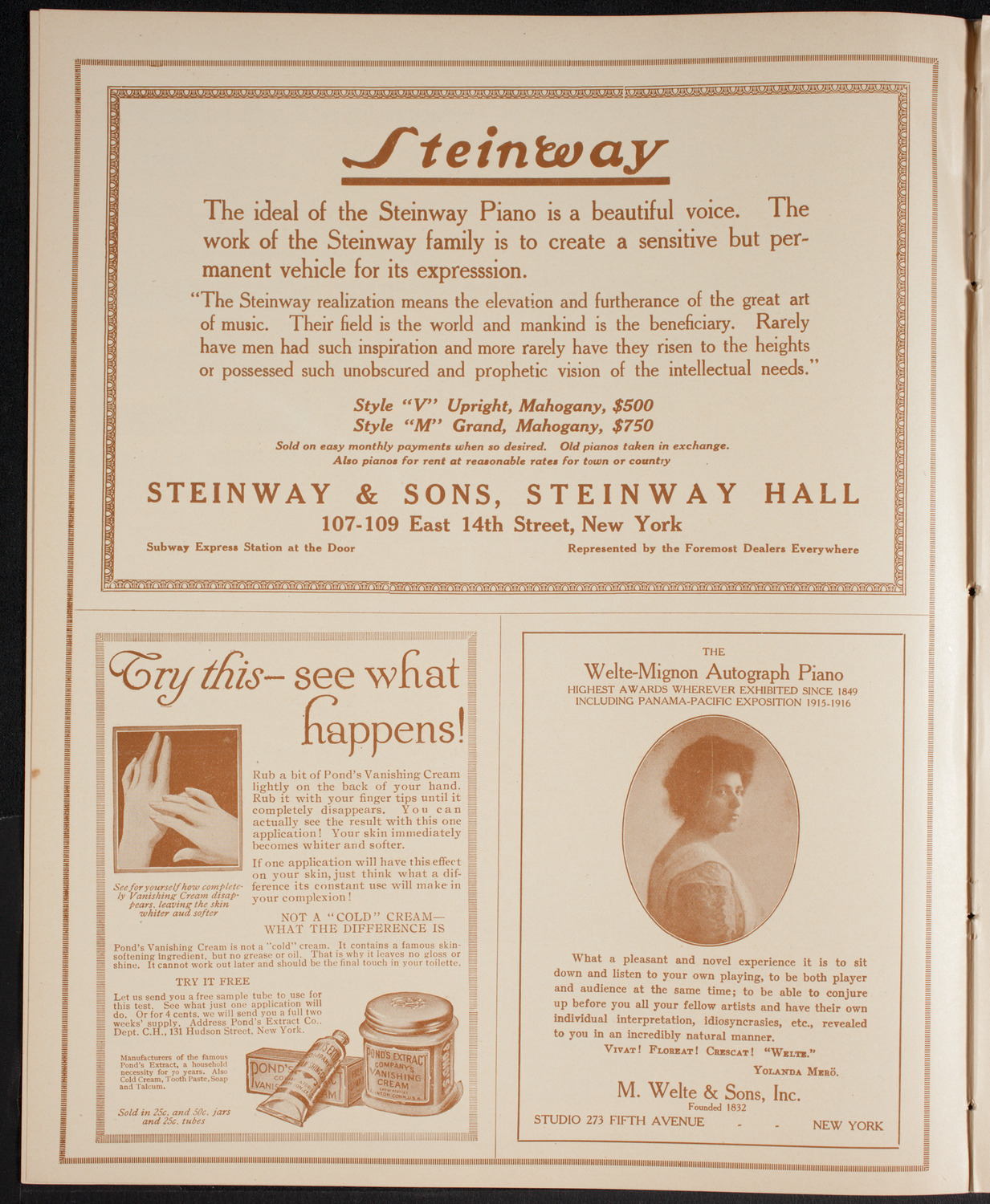 Boston Symphony Orchestra, February 17, 1916, program page 4