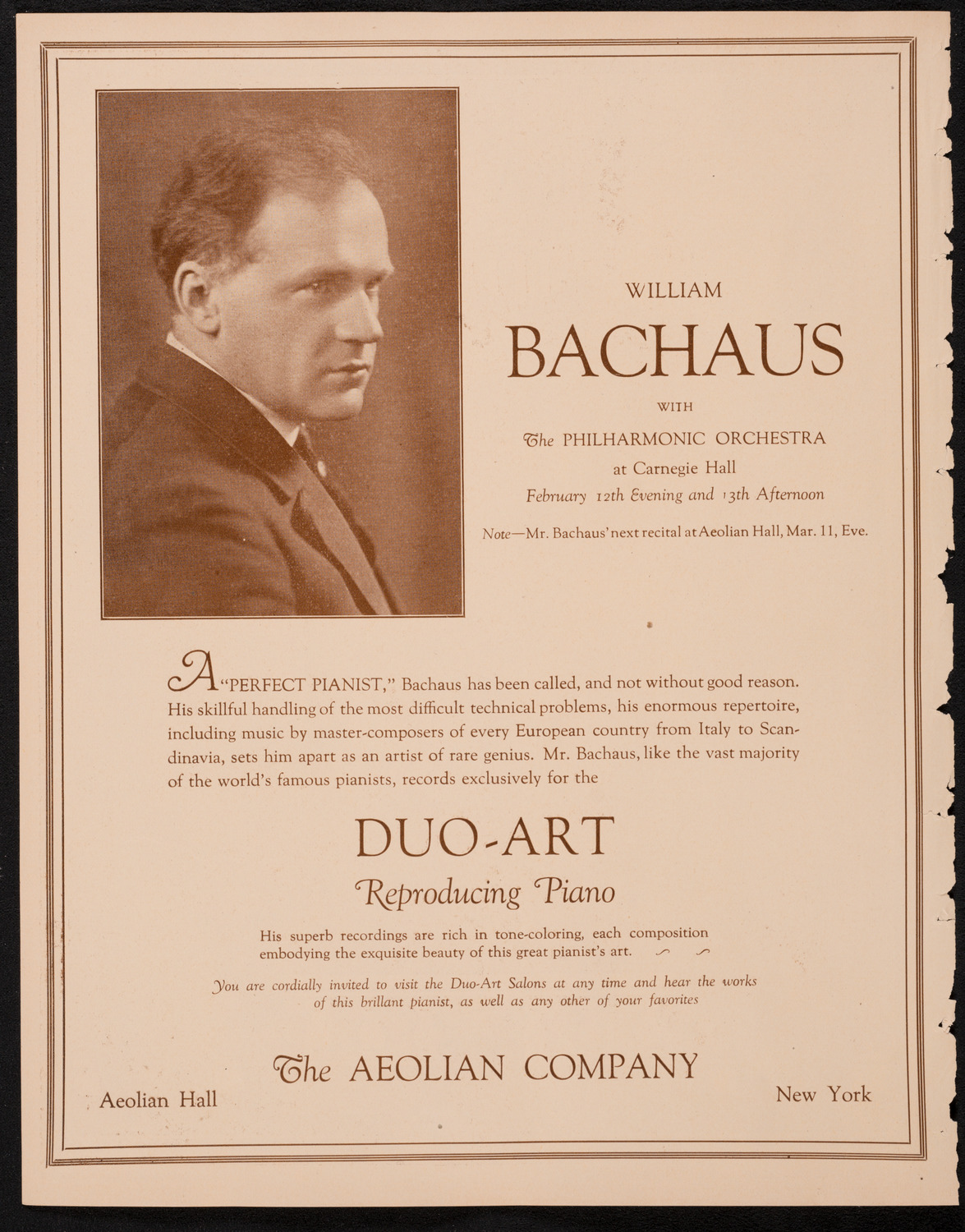 Frieda Hempel, Soprano, February 10, 1925, program page 2