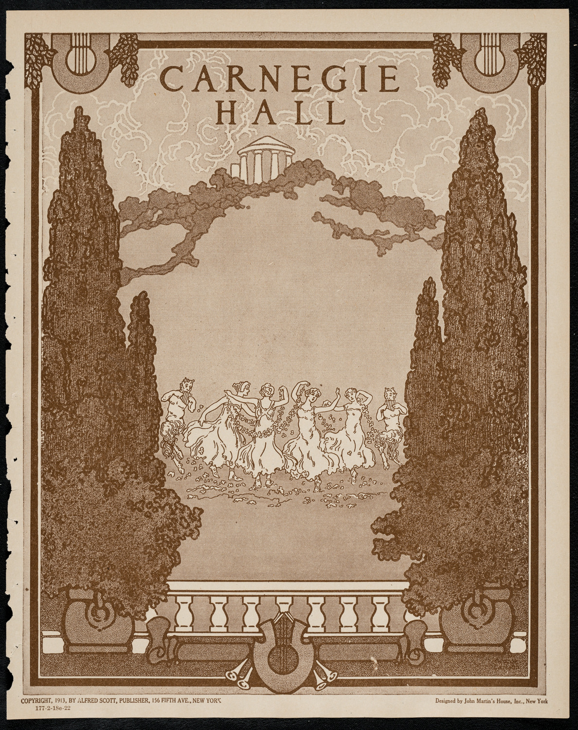 New York Philharmonic, February 18, 1922, program page 1