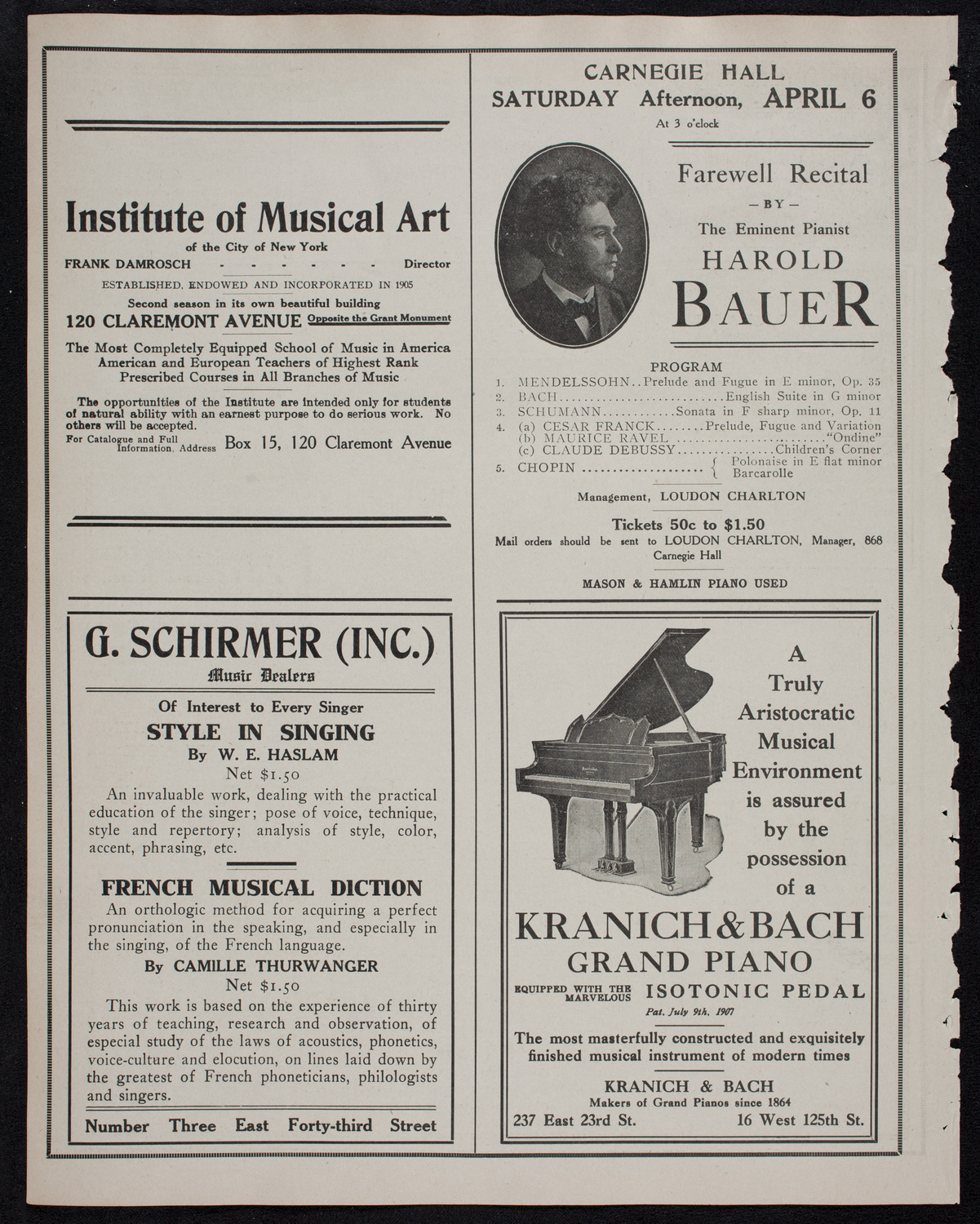 Newman Traveltalks: Germany, March 24, 1912, program page 6