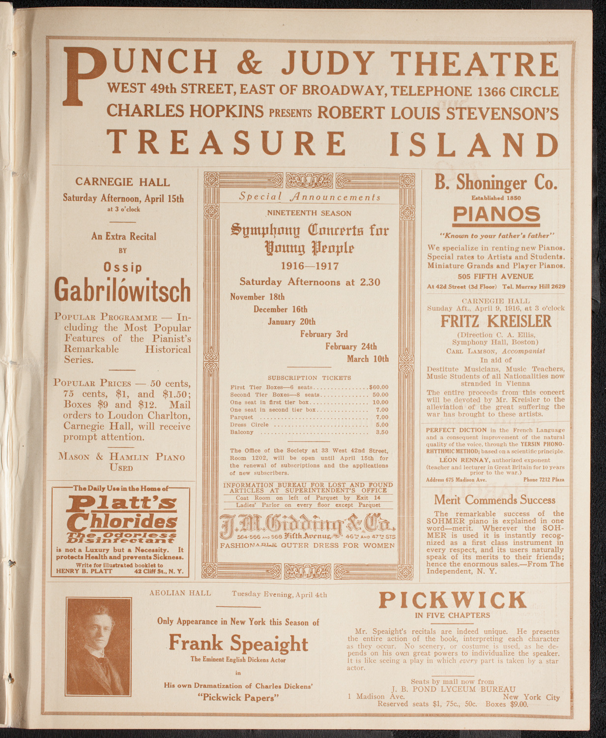 Scandinavian Concert, March 25, 1916, program page 9