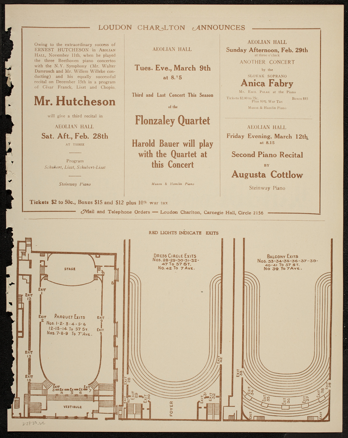 People's Liberty Chorus, February 27, 1920, program page 11