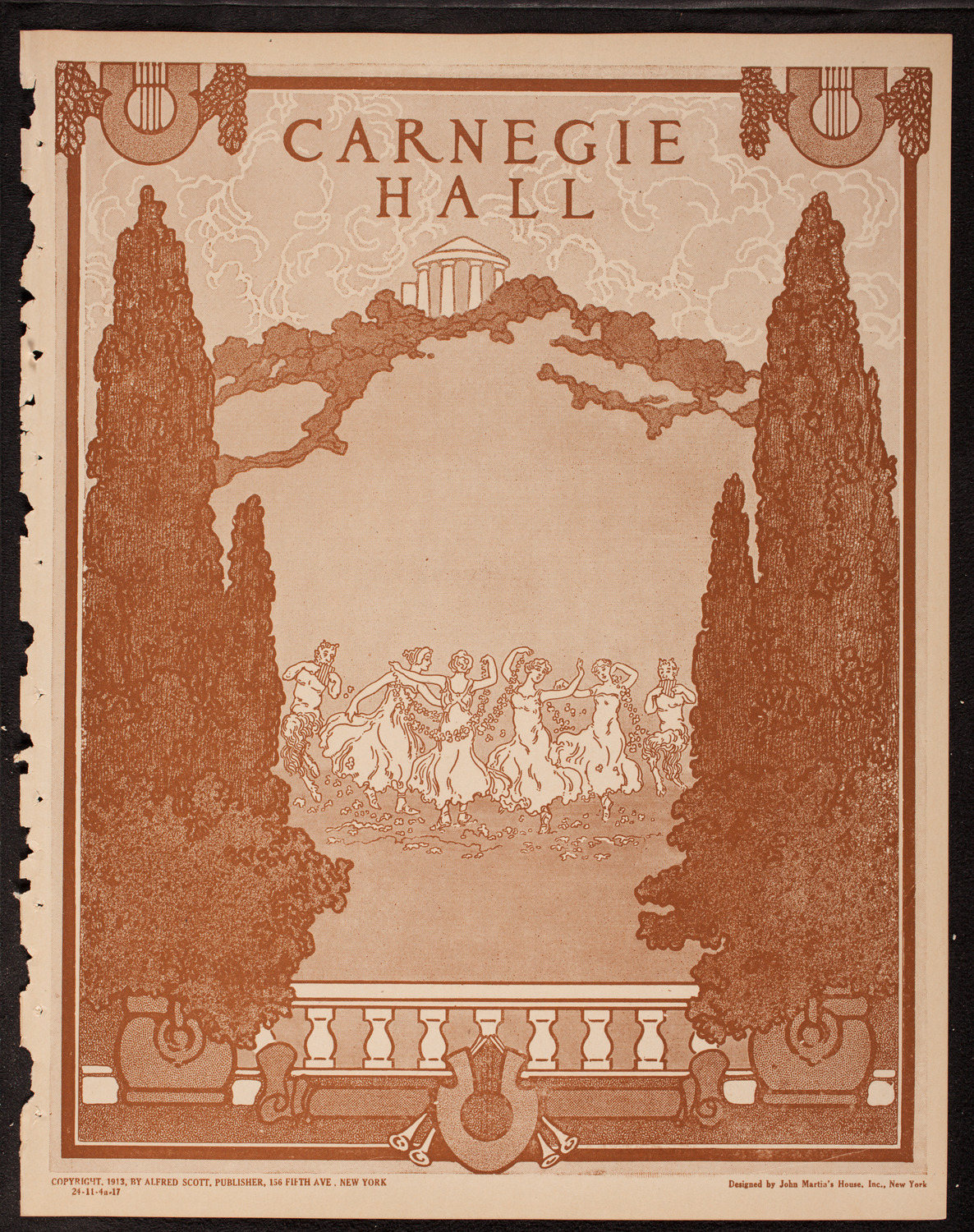 Efrem Zimbalist, Violin, November 4, 1917, program page 1