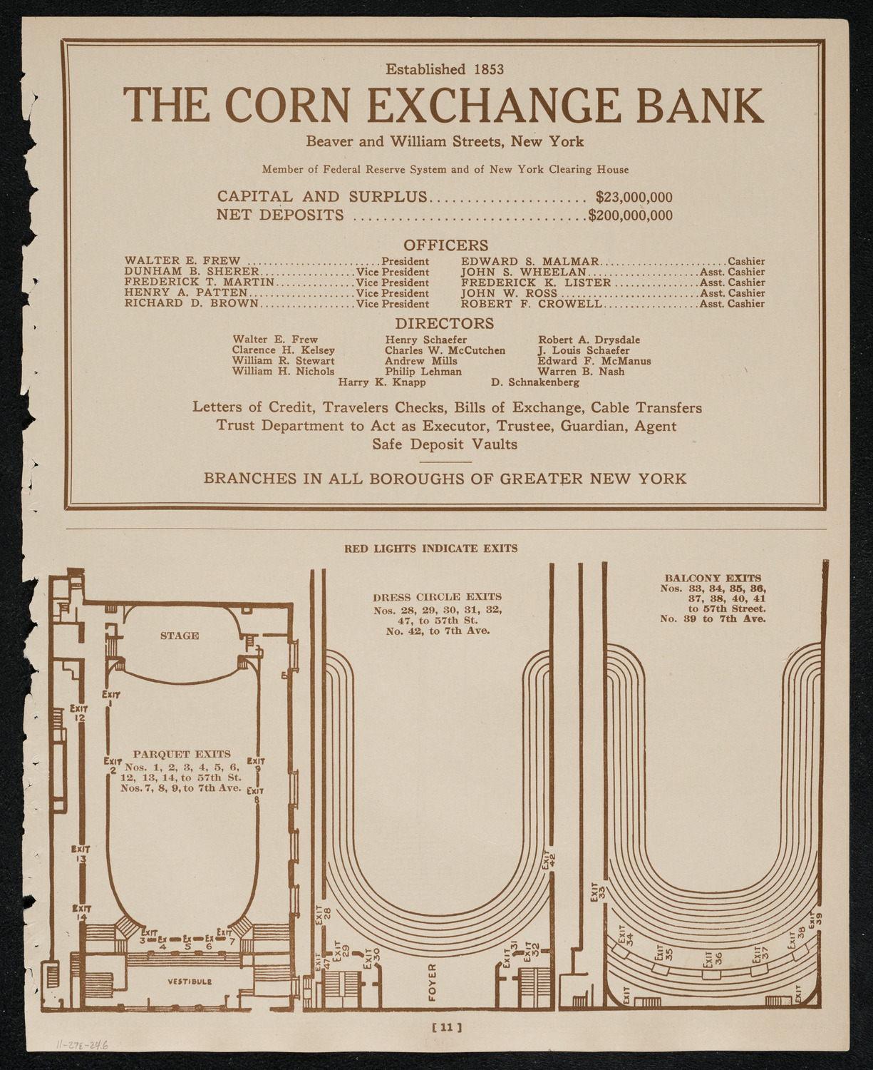 Boston Symphony Orchestra, November 27, 1924, program page 11