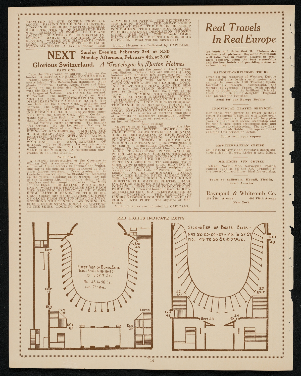 Burton Holmes Travelogue: Vienna to Berlin and the Ruhr, January 27, 1924, program page 10