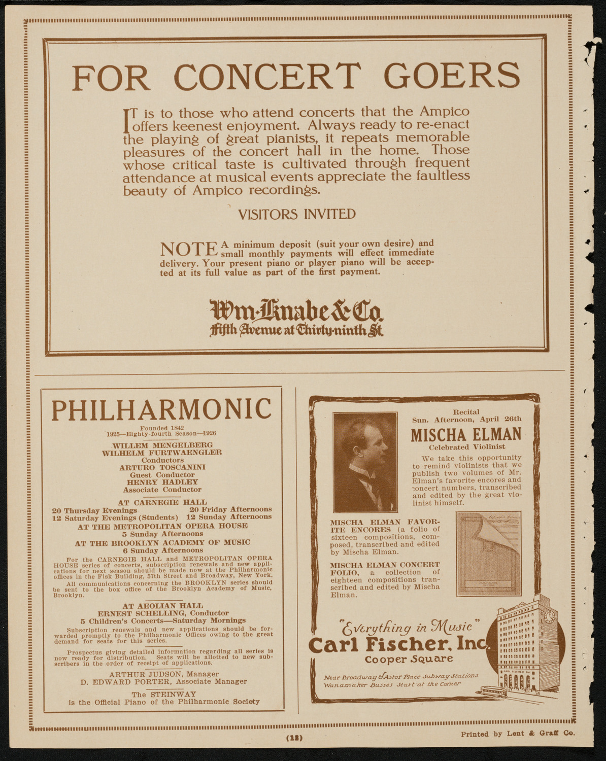 Ocean Players: The Ocean Frolic of '25, April 24, 1925, program page 12