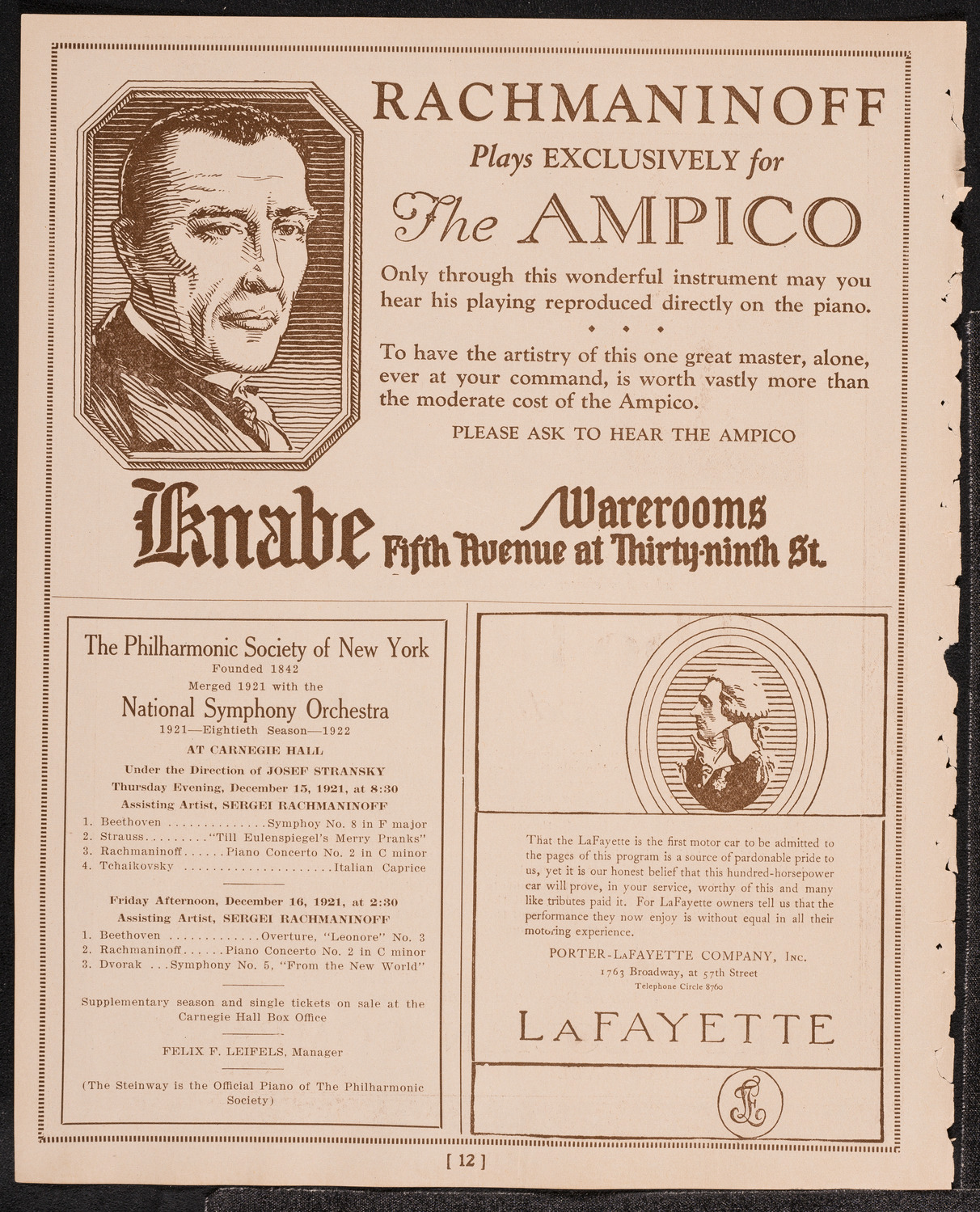 Newman Traveltalks: Norway, Sweden and Denmark, December 11, 1921, program page 12