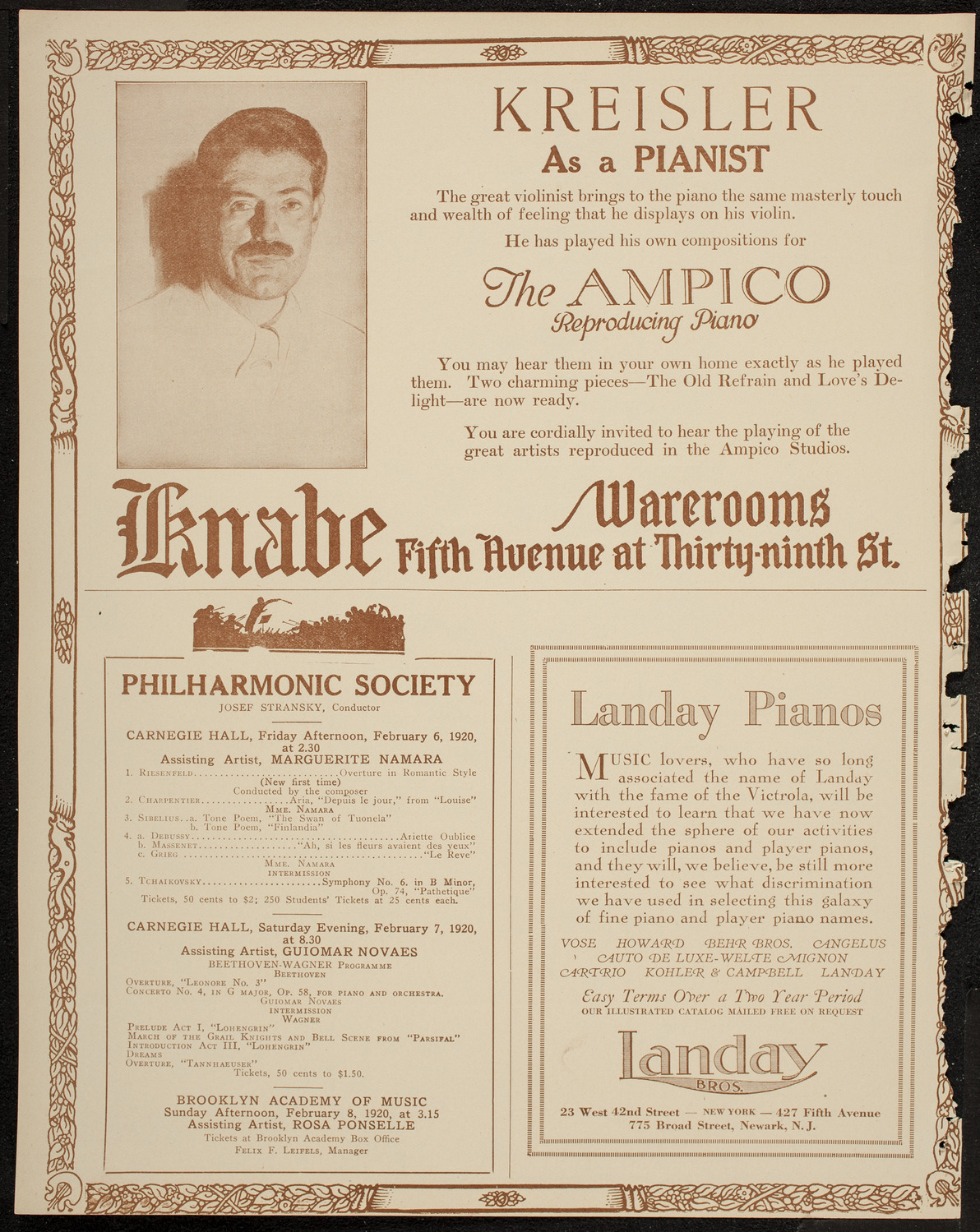 Boston Symphony Orchestra, February 5, 1920, program page 12