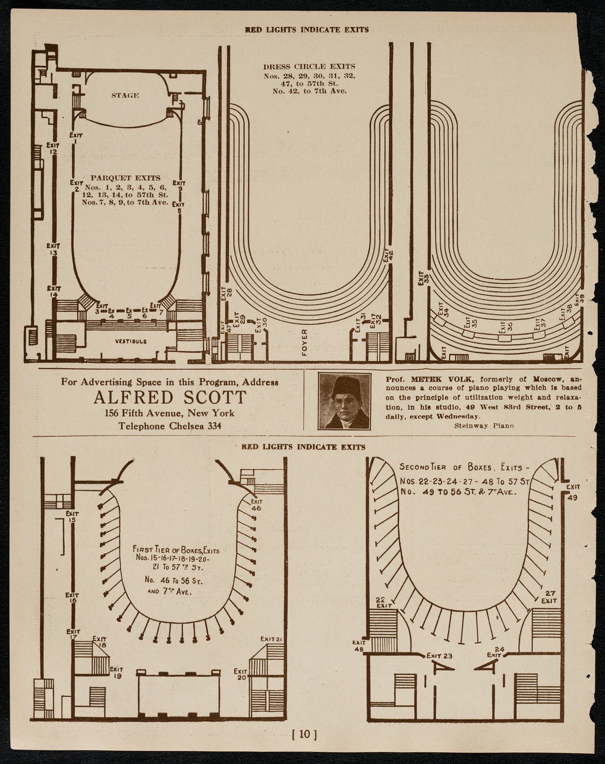 The Clef Club, January 23, 1922, program page 10