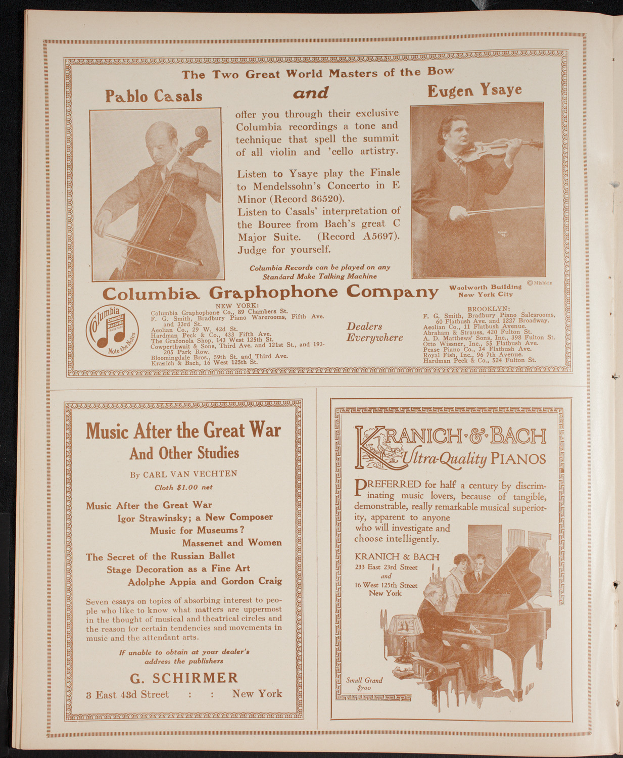 Boston Symphony Orchestra, January 8, 1916, program page 6