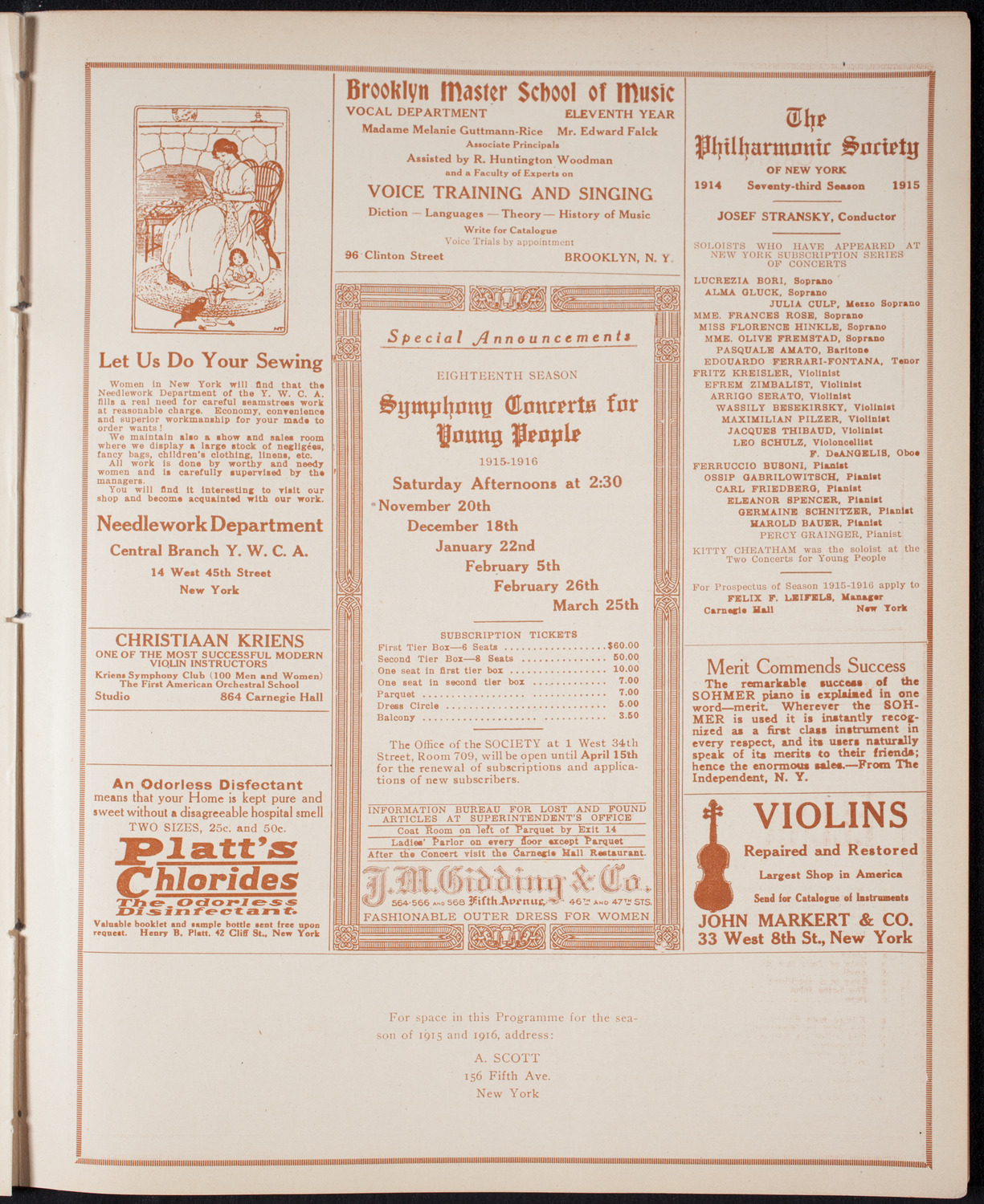 Debate: National Security, April 2, 1915, program page 9