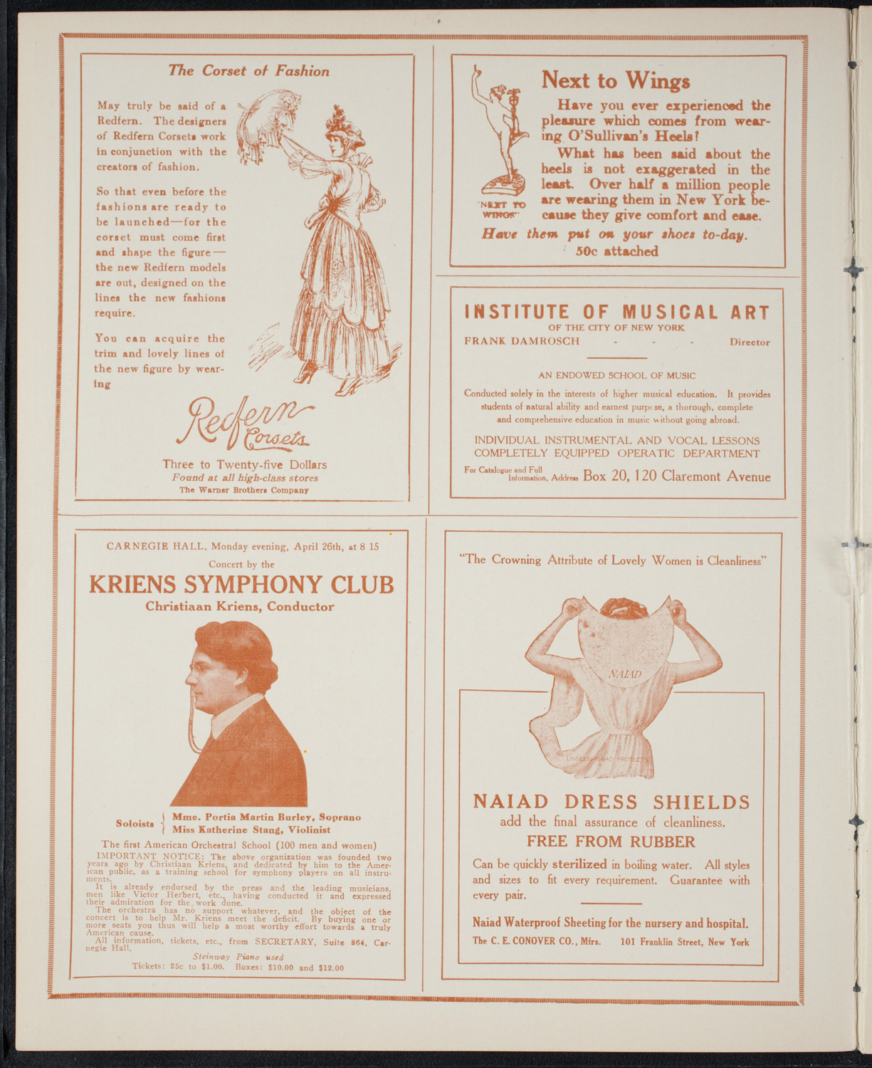 John McCormack, Tenor, April 25, 1915, program page 2