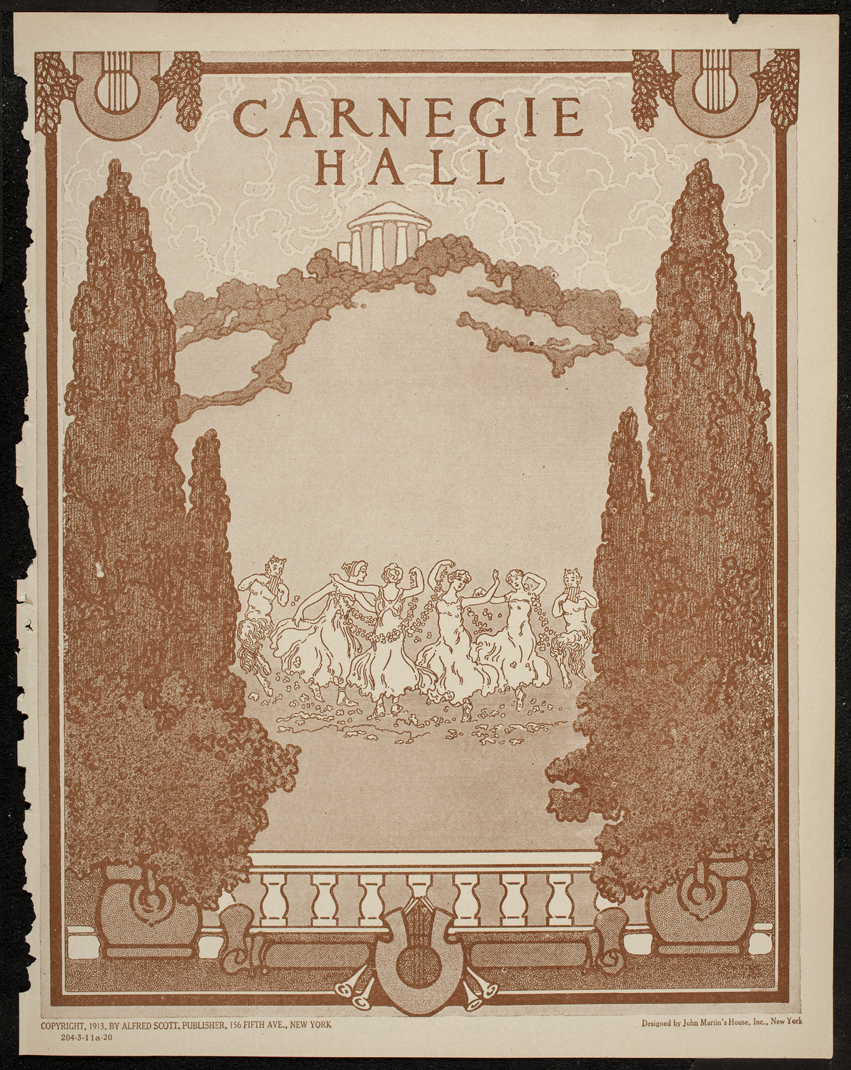 New York Symphony Orchestra, March 11, 1920, program page 1