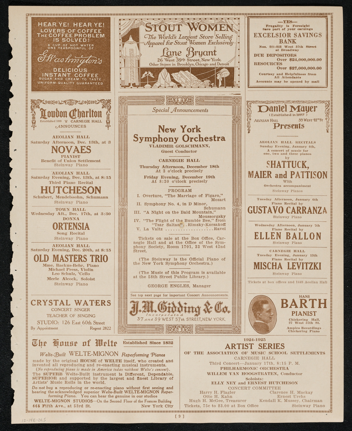 Newman Traveltalks: Java and Sumatra, December 14, 1924, program page 9