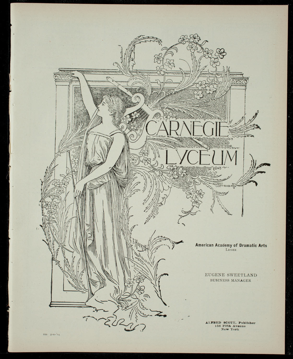 The Inquantum Club, May 10, 1904, program page 1