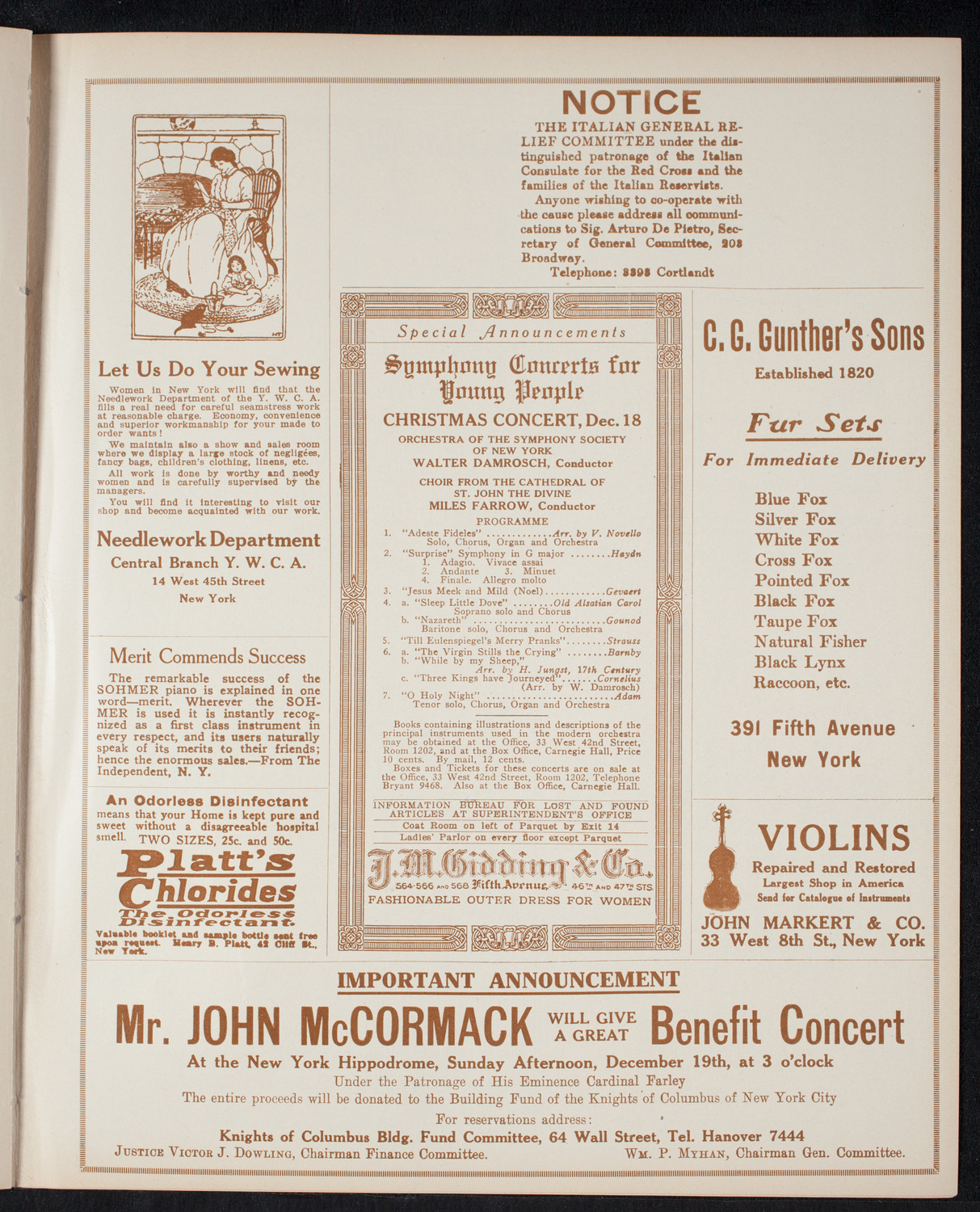 Roy Chandler's South American Series: Spring Byington-Chandler "A Trip to the Argentine", November 24, 1915, program page 9
