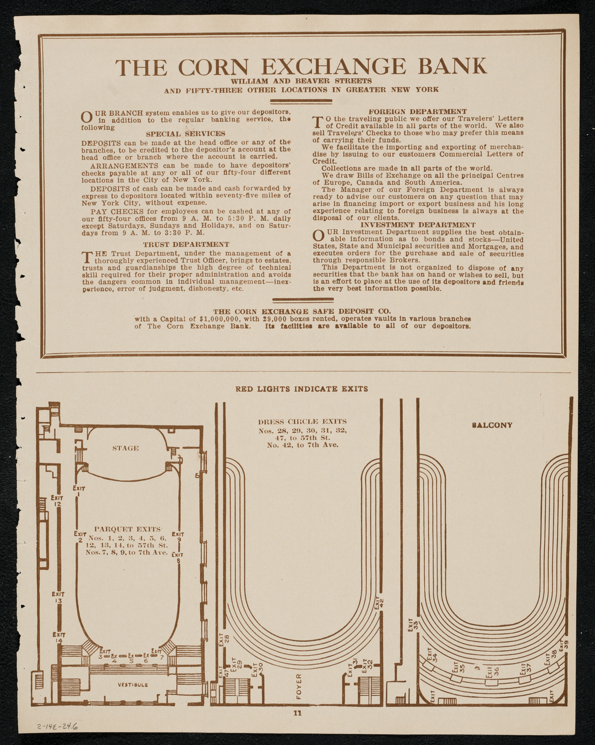 New York Philharmonic, February 14, 1924, program page 11