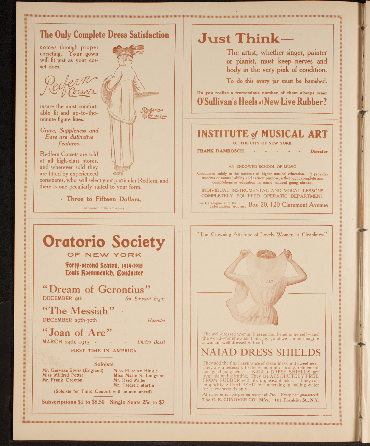 Elmendorf Lecture: Around Northern Europe, November 23, 1914, program page 2