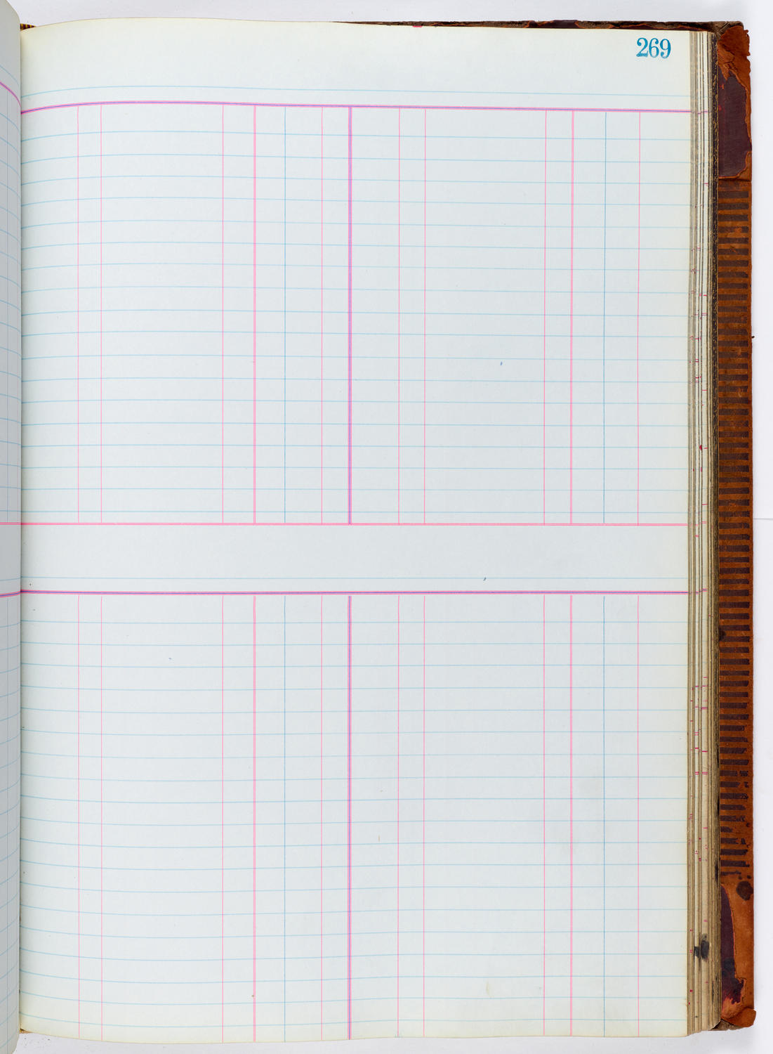 Music Hall Accounting Ledger, volume 1, page 269