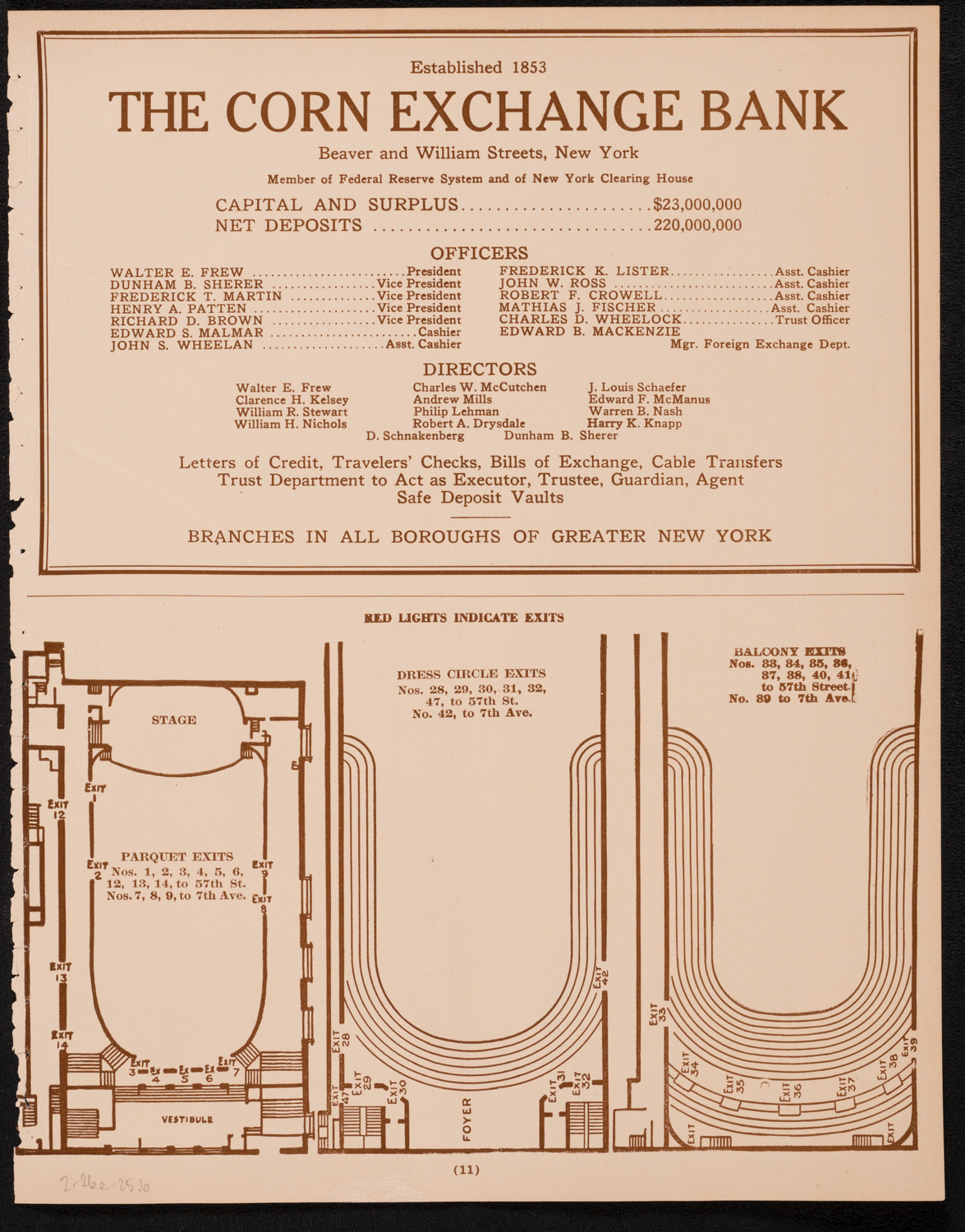 New York Philharmonic, February 26, 1925, program page 11