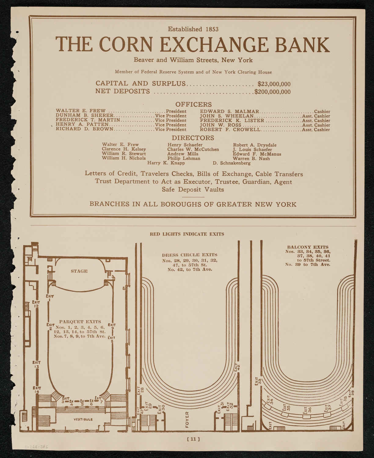 New York Philharmonic, November 26, 1924, program page 11