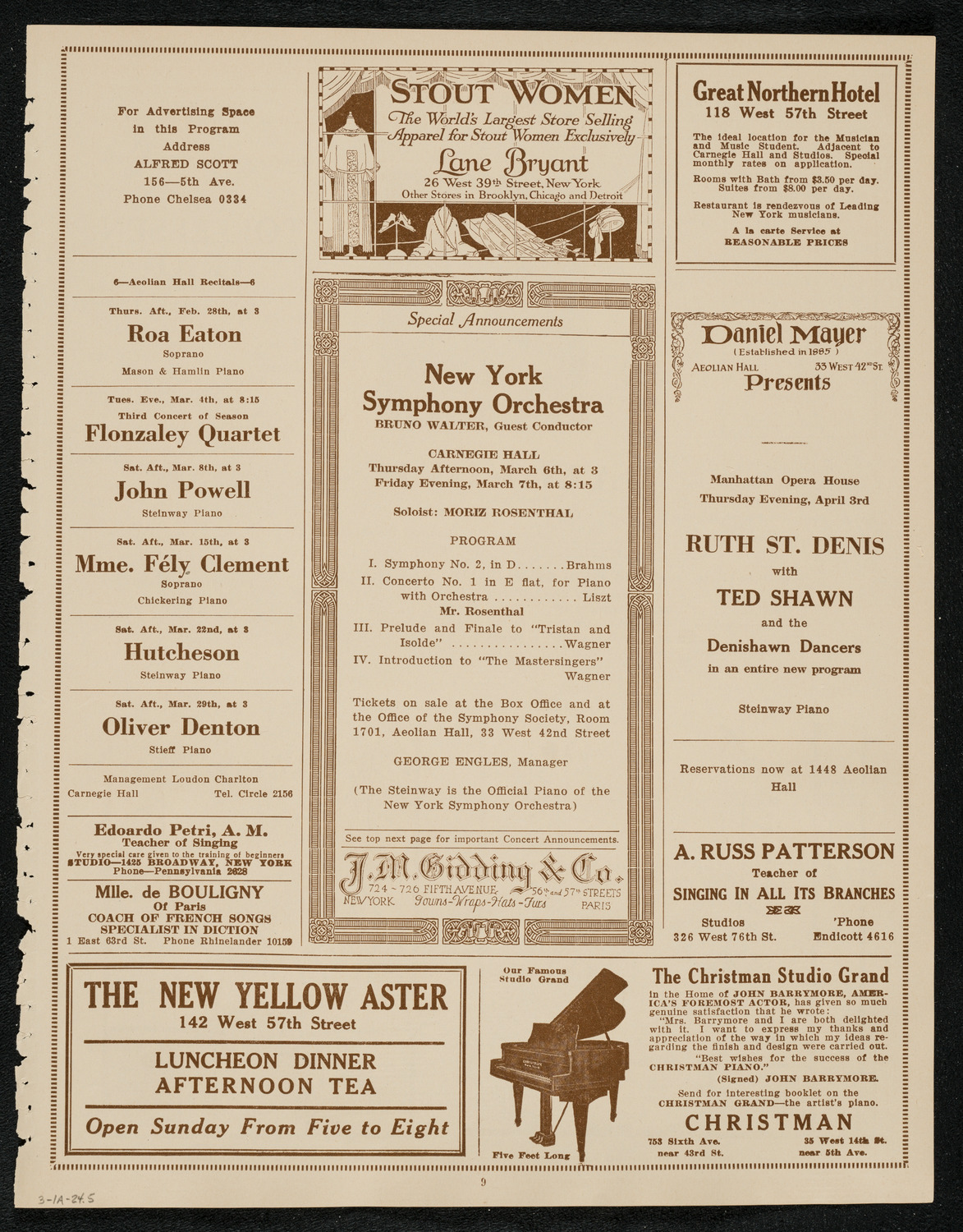 Symphony Concert for Young People, March 1, 1924, program page 9