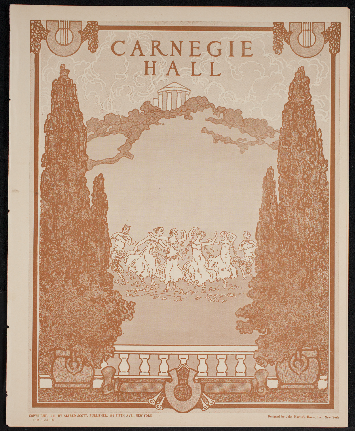 New York Philharmonic, March 3, 1916, program page 1