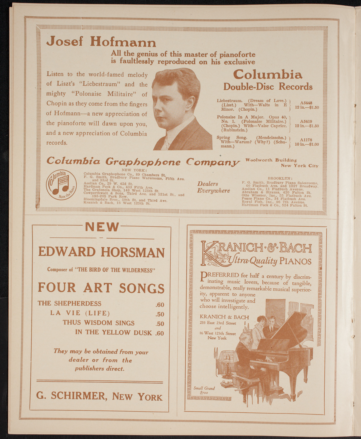 New York Philharmonic, March 2, 1916, program page 6