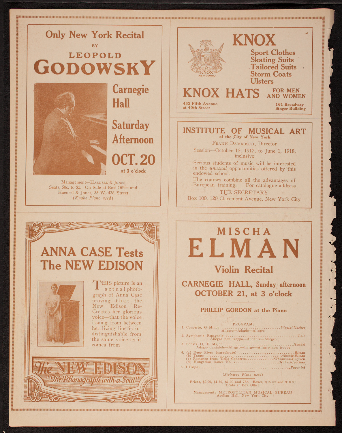 Meeting: The Humanitarian Cult, October 16, 1917, program page 2