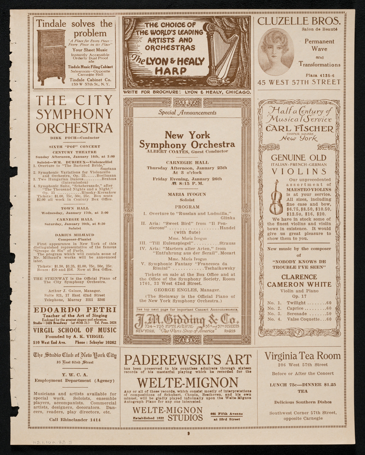 Meeting: Metropolitan Automotive Jobbers, January 10, 1923, program page 9