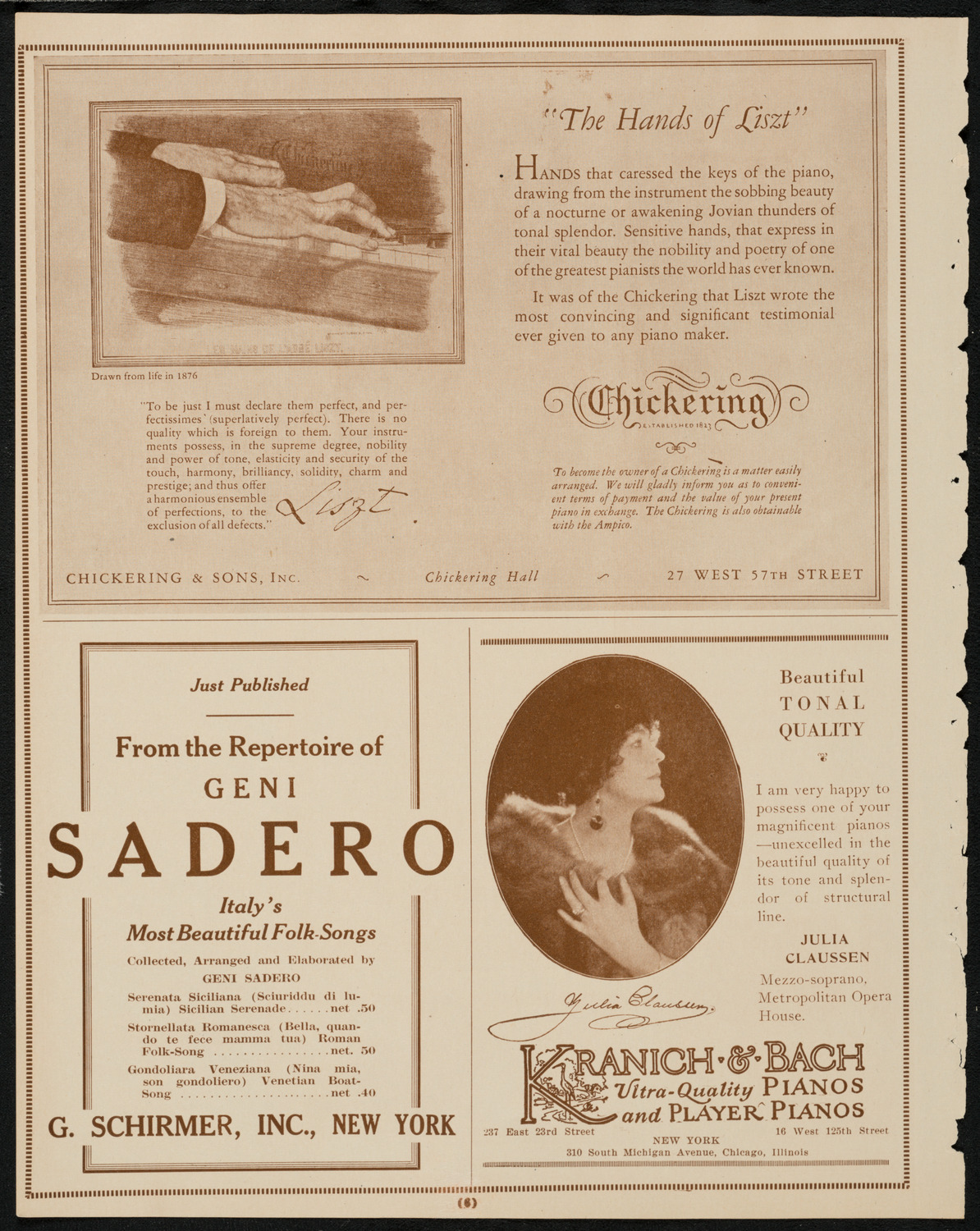 Ruth St. Denis with Ted Shawn and the Denishawn Dancers, March 17, 1925, program page 6