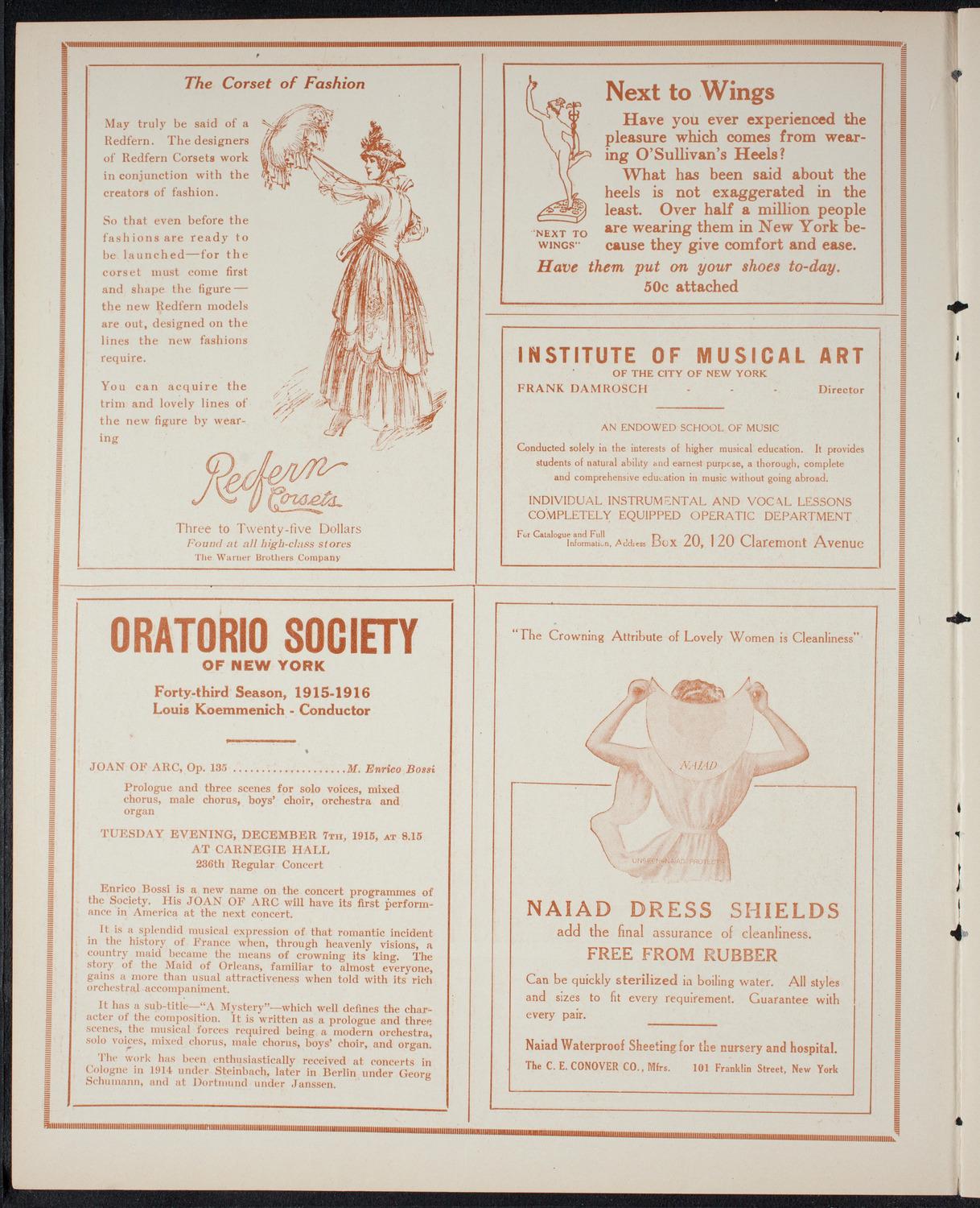 Benefit: Music School Settlement, March 25, 1915, program page 2