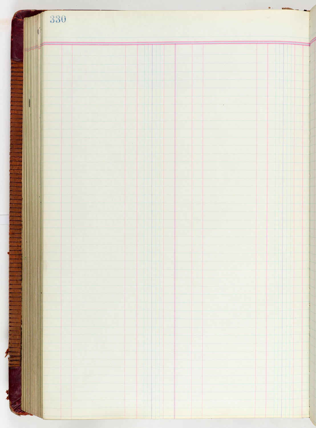 Music Hall Accounting Ledger Journal, volume 6, page 330