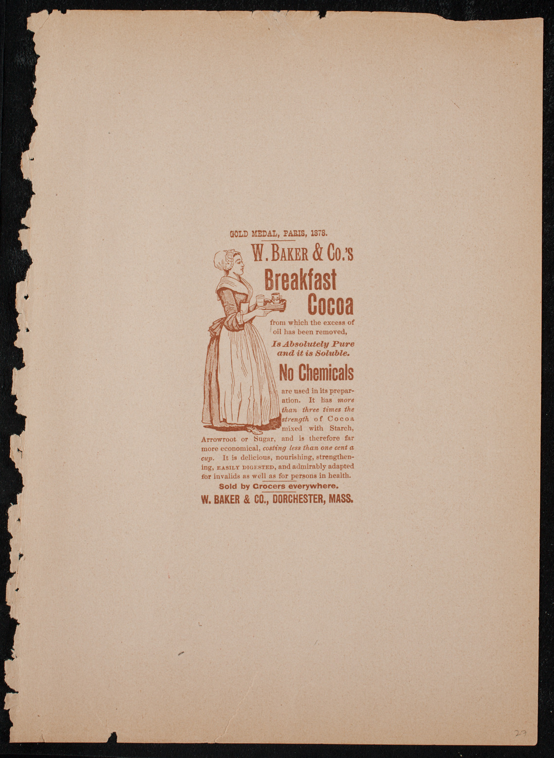 Lecture by Sir Edwin Arnold, November 4, 1891, program page 27