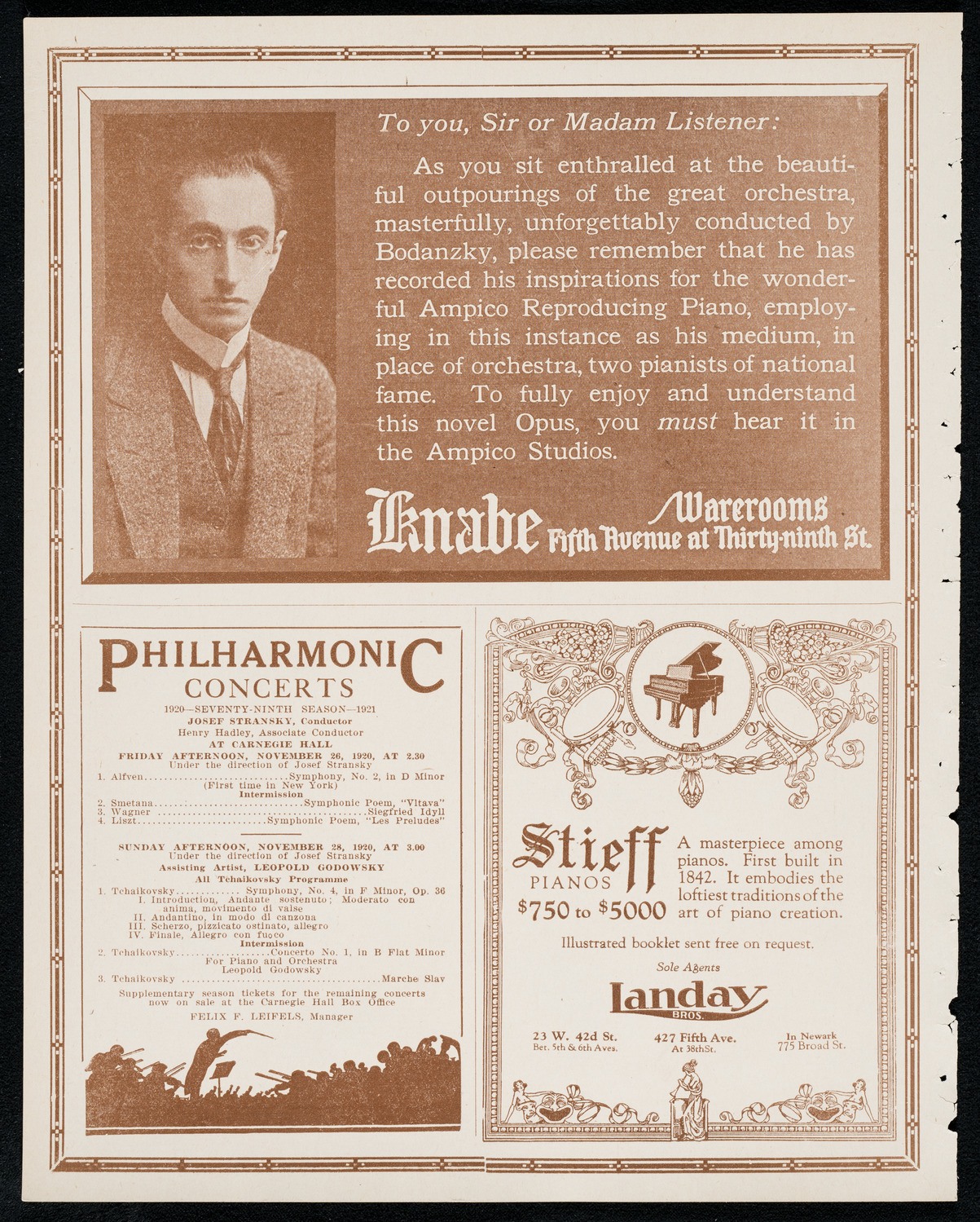 Birgit Engell, Soprano, November 22, 1920, program page 12