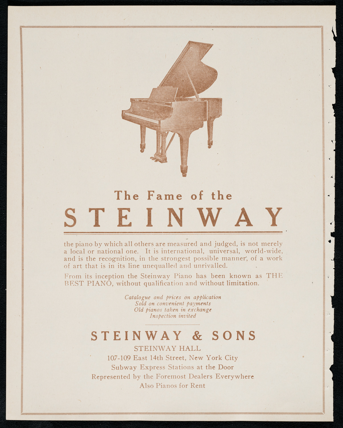 New York Philharmonic, November 19, 1920, program page 4