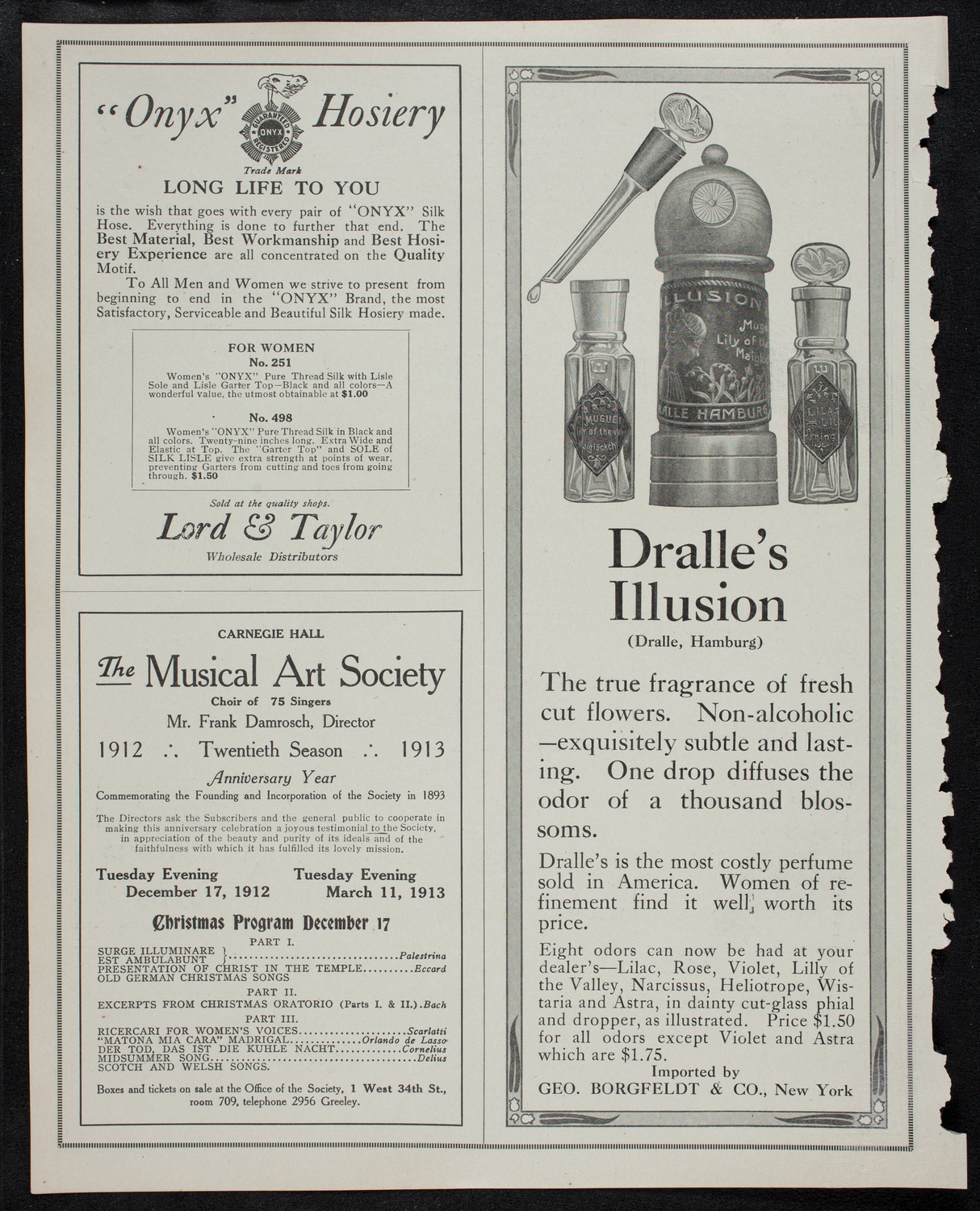 New York Philharmonic, November 14, 1912, program page 8
