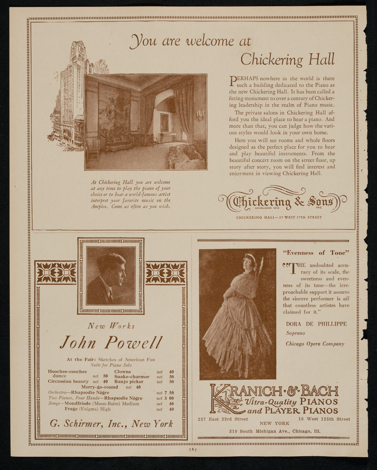 New York Symphony Orchestra, November 6, 1925, program page 6