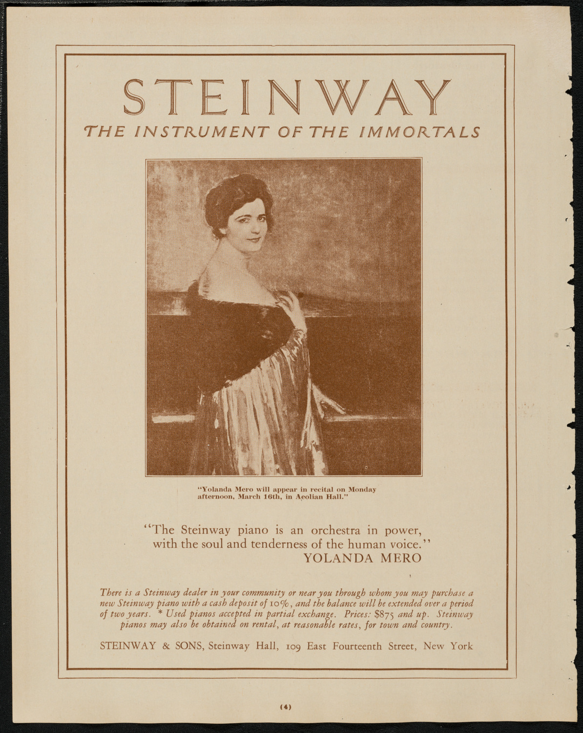 Ninth Annual Intercollegiate Glee Club Contest, March 7, 1925, program page 4