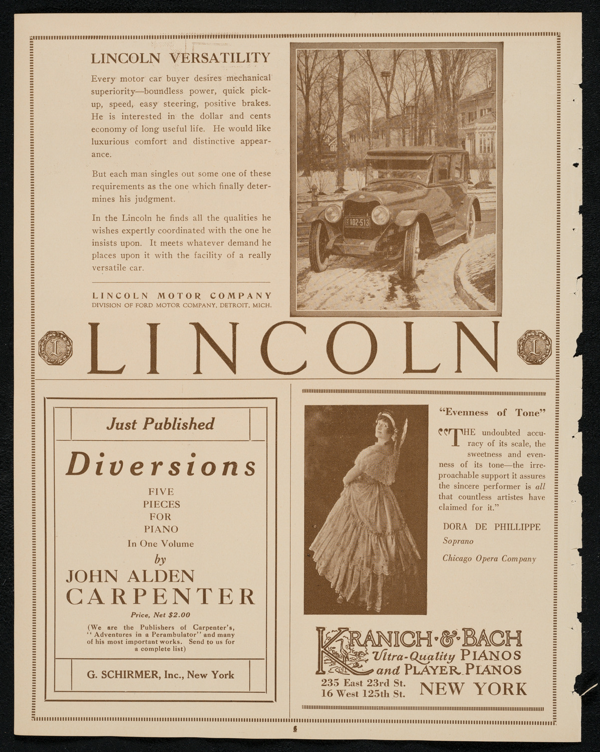 Burton Holmes Travelogue: Motoring Through Italy, January 13, 1924, program page 6