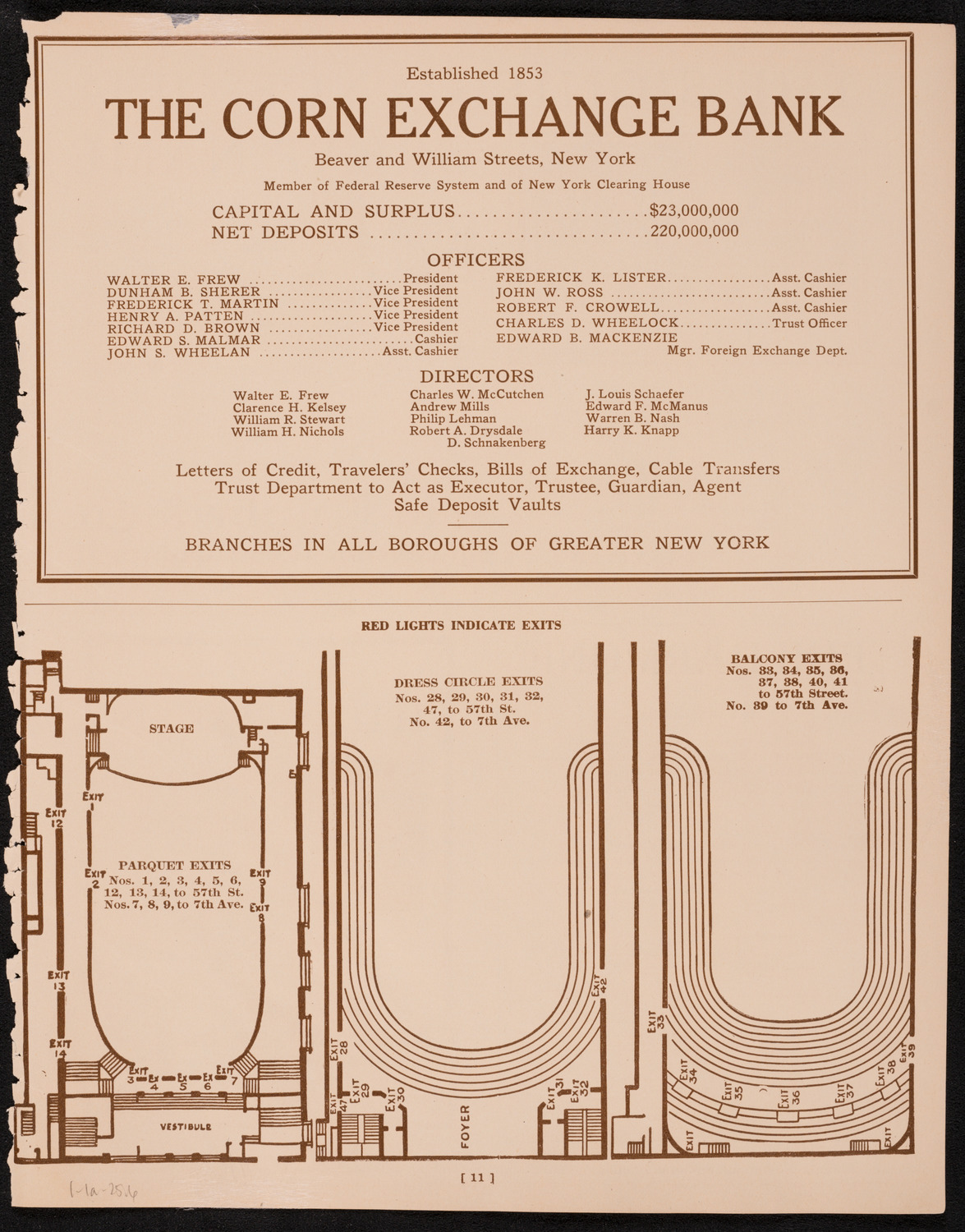 New York Symphony Orchestra, January 1, 1925, program page 11