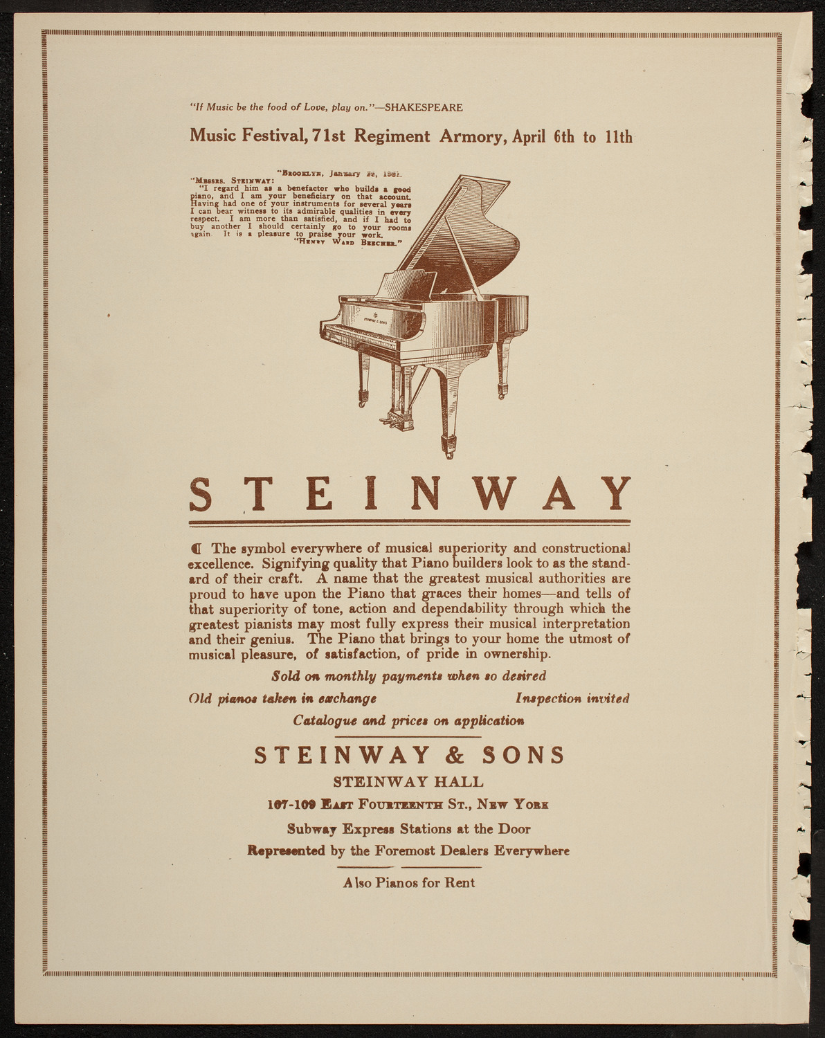 Film: Alice in Wonderland, April 5, 1920, program page 4