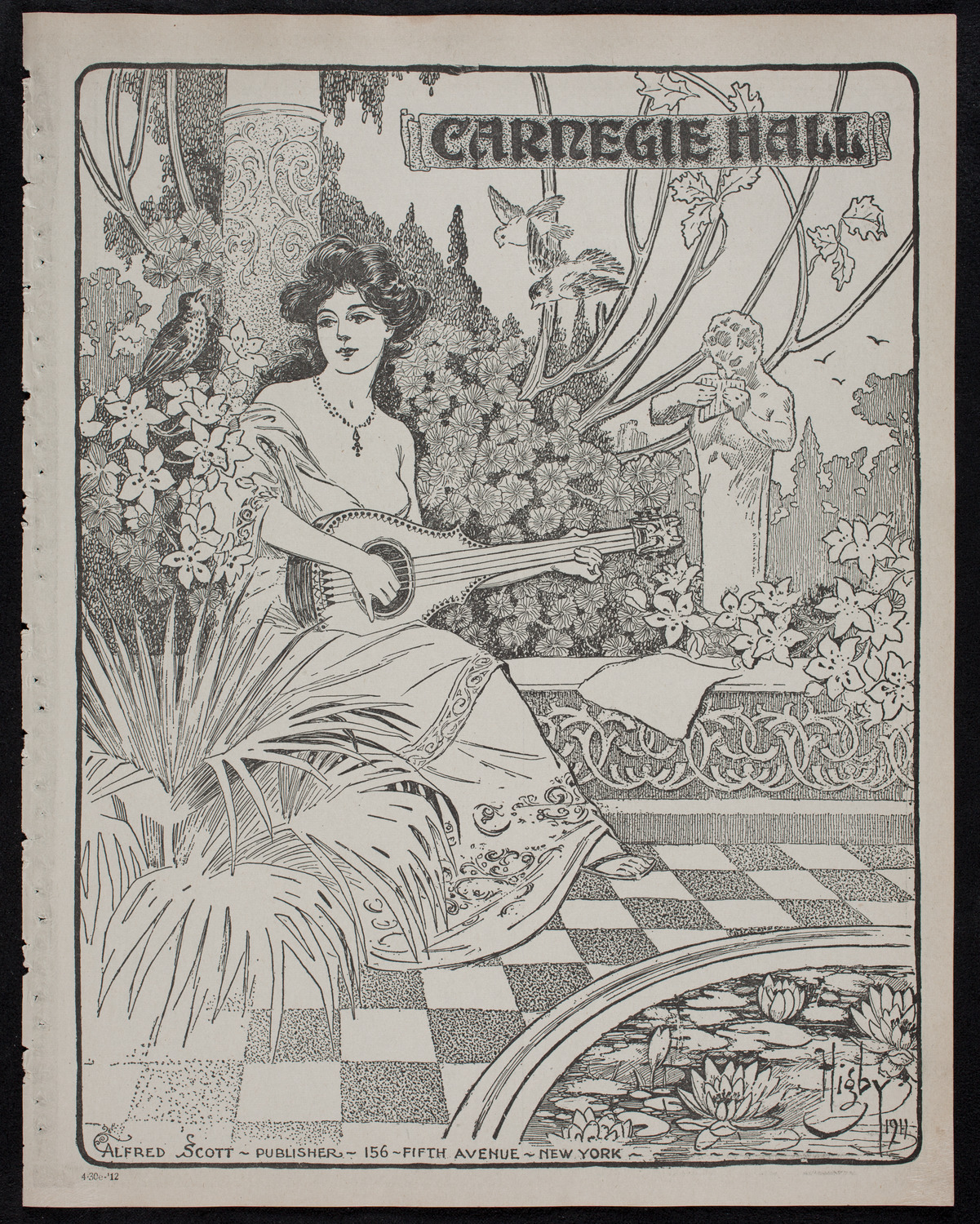 Olive Fremstad, Mezzo-Soprano, April 30, 1912, program page 1