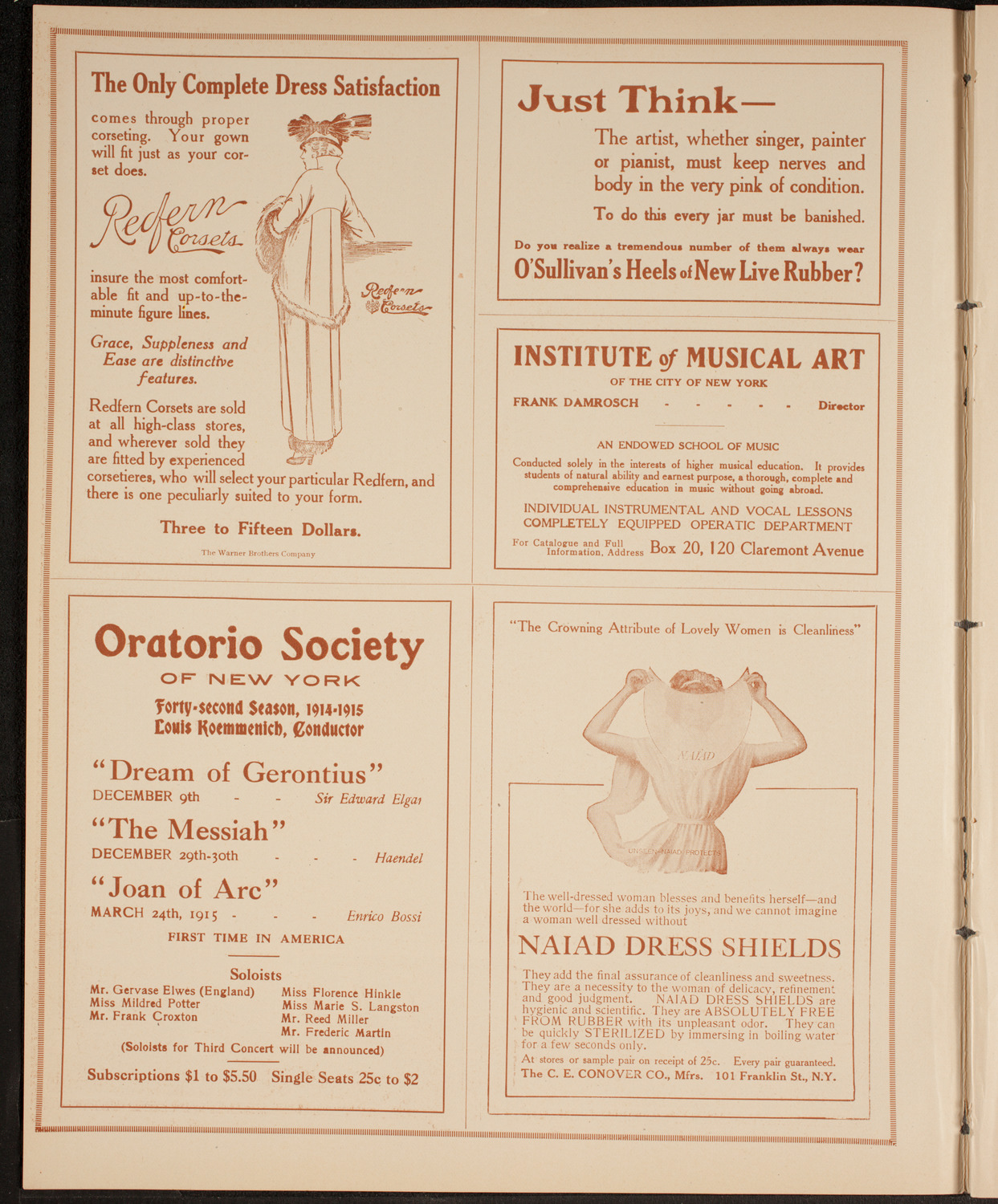 Elmendorf Lecture: Around Northern Europe, November 22, 1914, program page 2