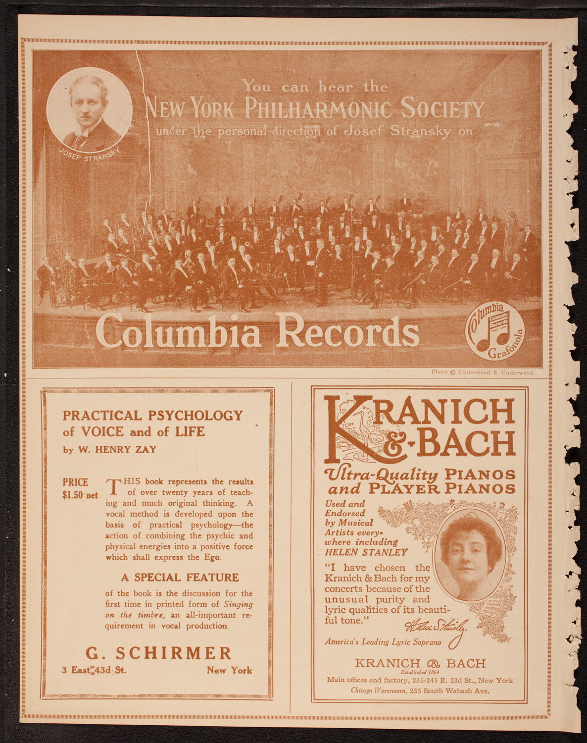New York Philharmonic, December 16, 1917, program page 6